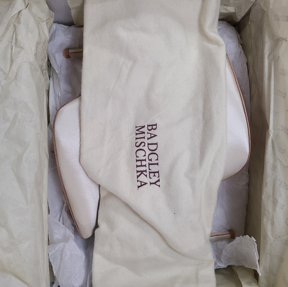 SOLD - - Badgley Mischka "Gorgeous" heels/Pumps Colour Ivory Size 6 - Picture 4 of 15